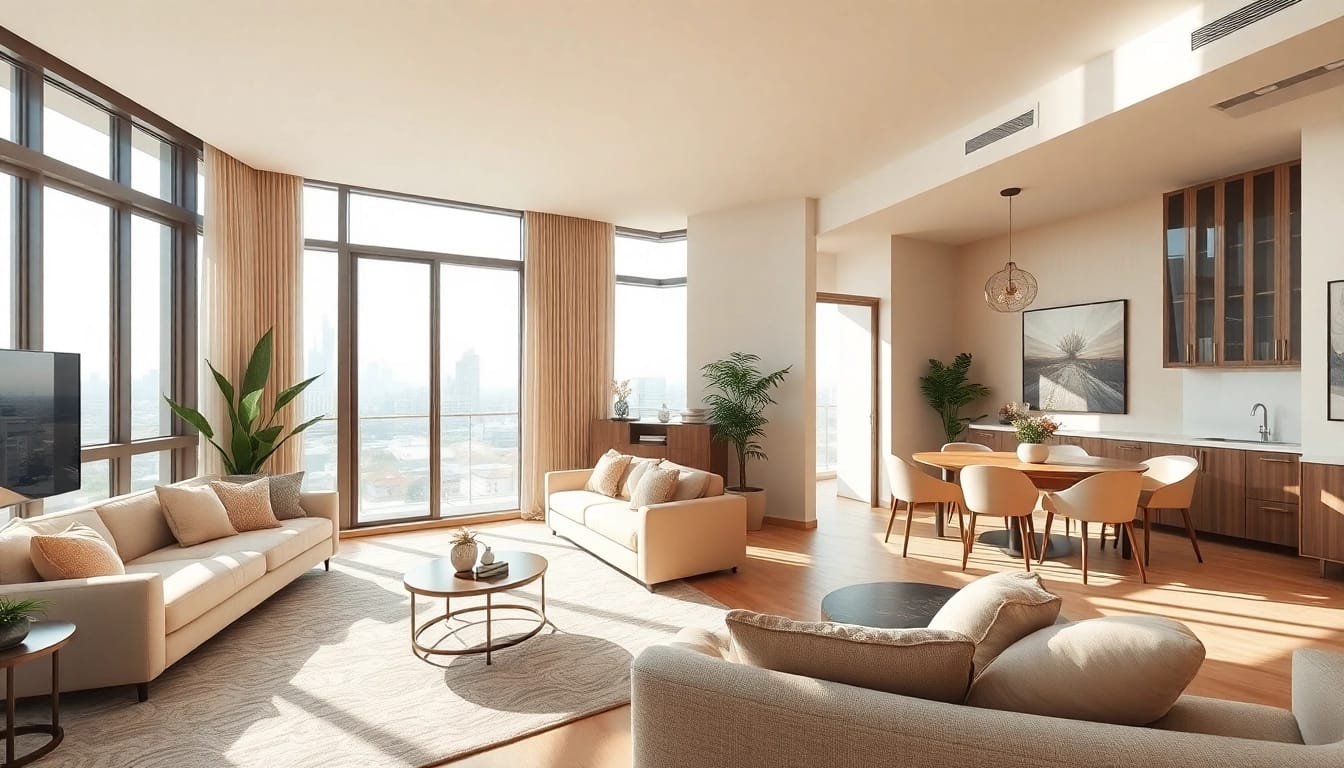 Eine Wohnung zum Verkauf auf https://wohnung-verkaufen.immobilien mit modernem Interieur und einladendem Ambiente.