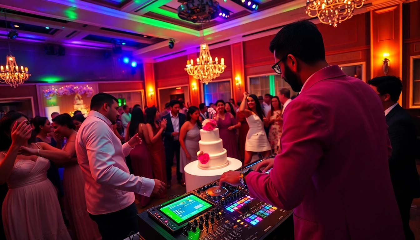 Wedding DJs Sydney creating an energetic atmosphere at a multicultural wedding reception.