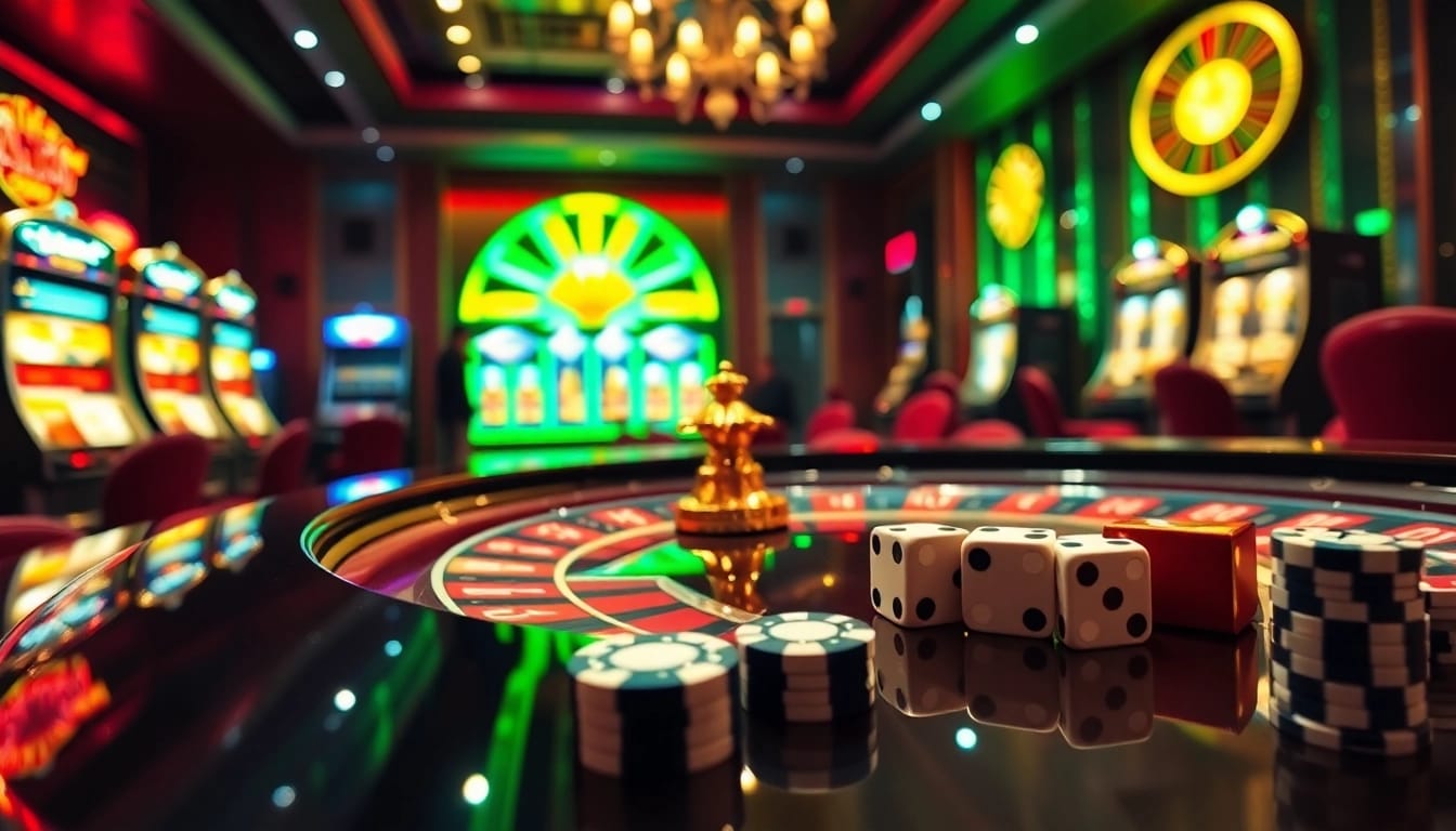 Rasakan sensasi Datuk Win saat pemain terlibat dalam permainan roulette yang seru di kasino mewah.