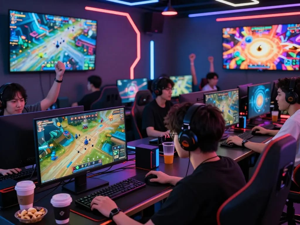 Exciting Go88 online gaming scene with players immersed in action.