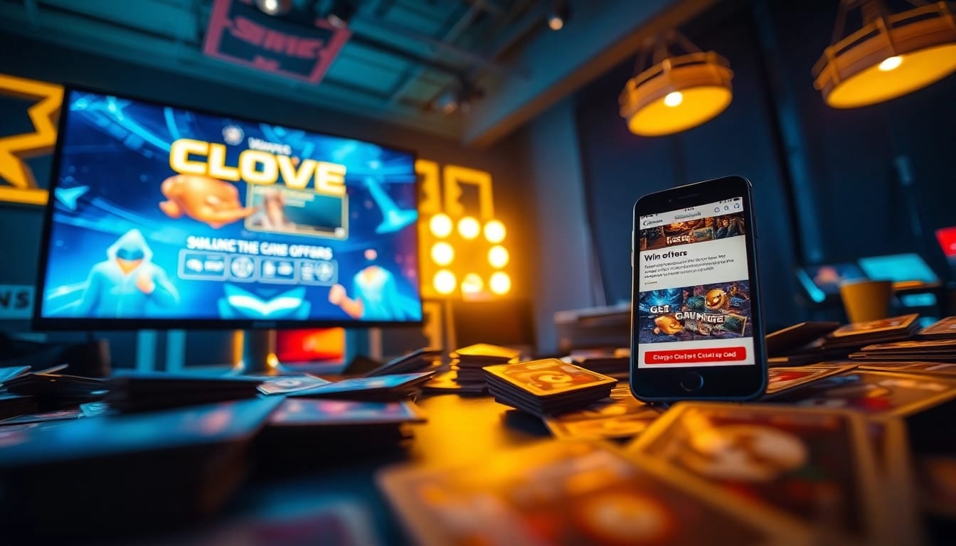 cloveオリパやばいが、トレーディングカードと鮮やかな照明が演出された興奮のオンラインゲーム環境の中でショーケースされている。