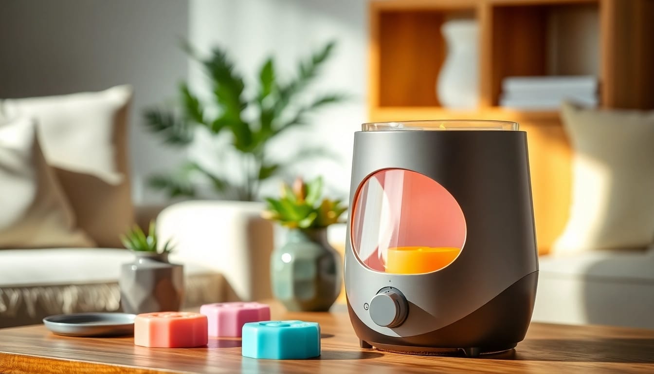 Enhance your ambiance with a stylish wax warmer from https://www.scentswarmers.com, featuring vibrant colors and a cozy setting.