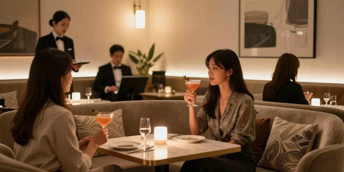 강남의 프리미엄 라운지에서 격조 높은 손님이 즐기는 느낌의 고급스러운 자리와 서비스, https://www.gugudanlounge.com/에서의 특별한 경험을 담고 있습니다.
