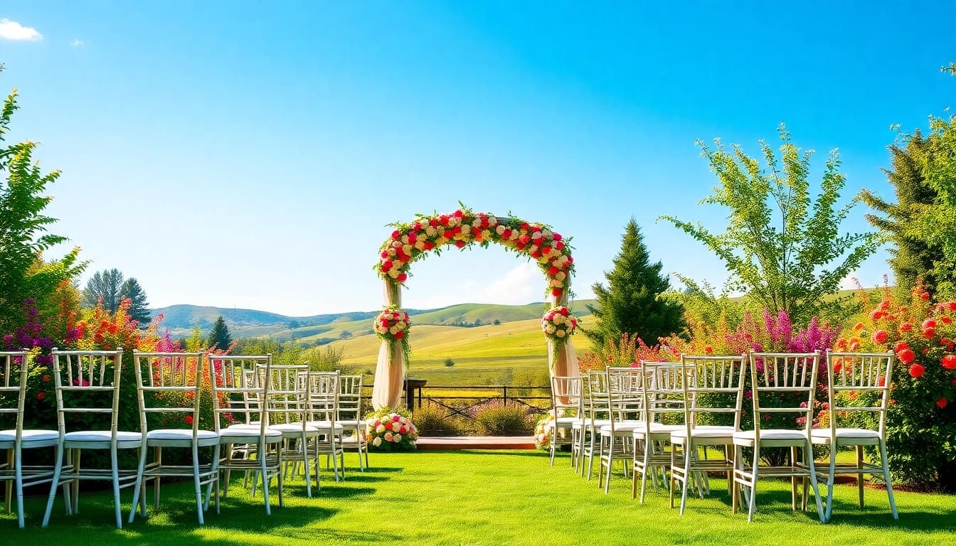 Plan your perfect day at Clarksburg wedding venues with picturesque outdoor settings.