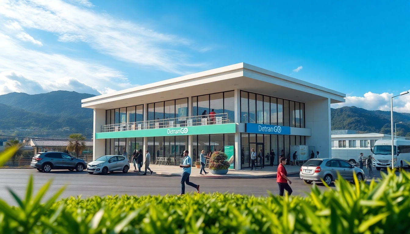 Discover the Detran GO building in Goiás, showcasing modern public services and vibrant community engagement.