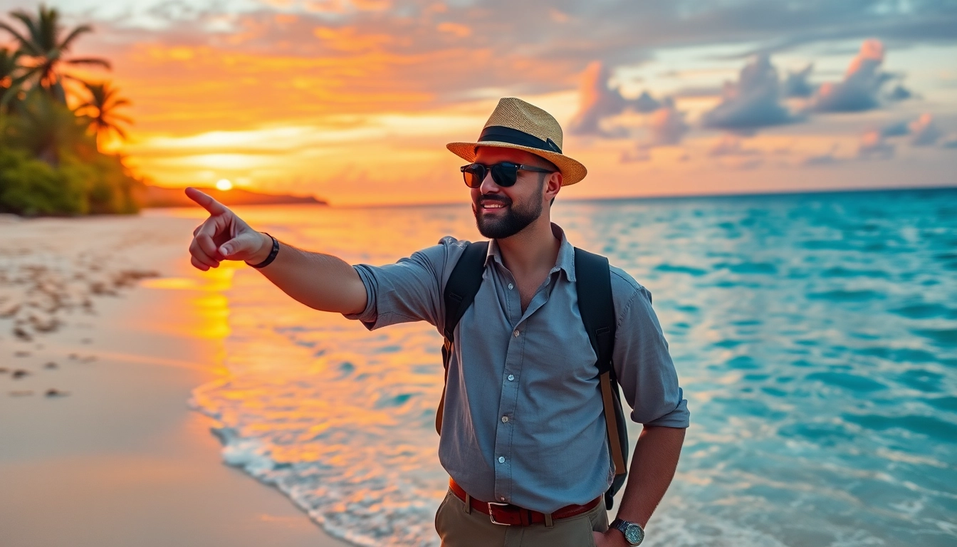 Engage with http://datanisle.com for personalized beach travel experiences with stunning sunset views.