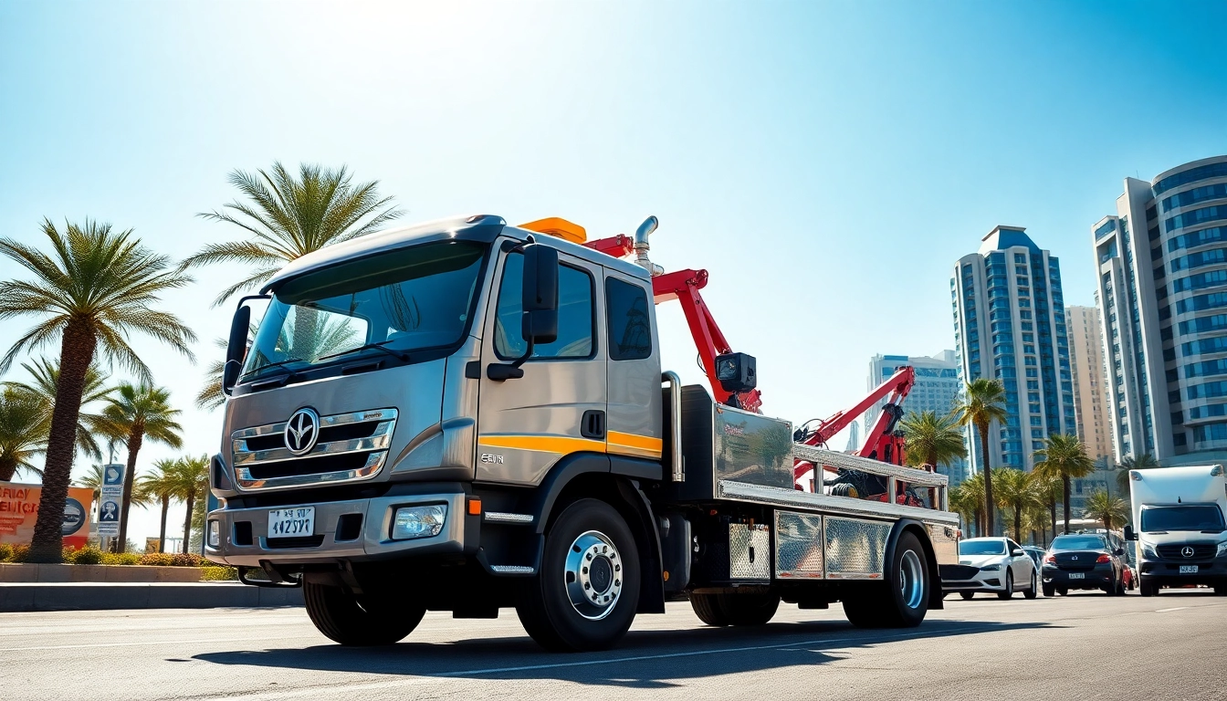 Get swift assistance with https://trtrecoveryuae.com for car recovery in Dubai amidst the urban landscape.
