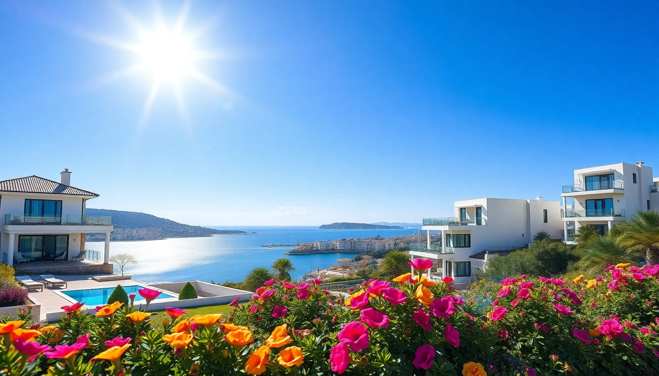 View stunning properties albania including beachfront villas and apartments for sale amidst lush landscapes.