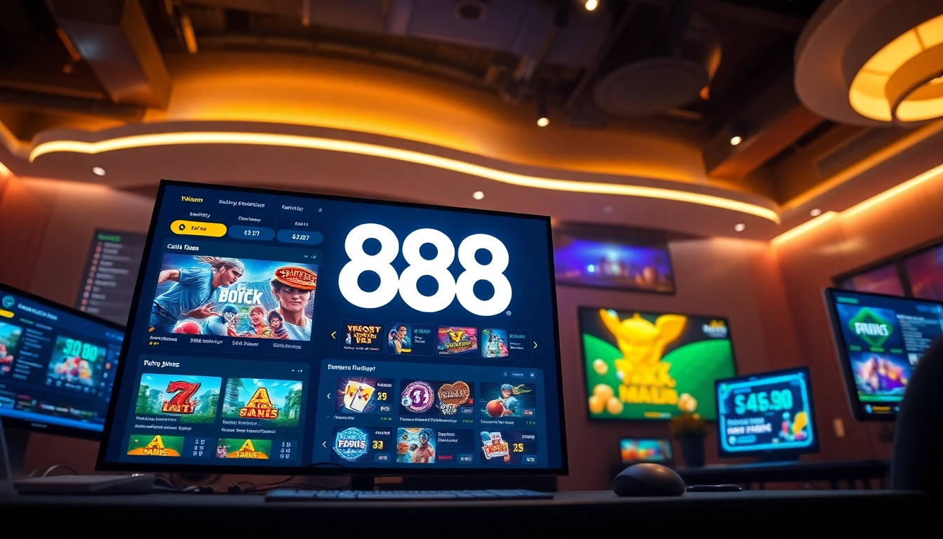 Experience the excitement of 888new with a modern betting platform showcasing diverse gaming options.