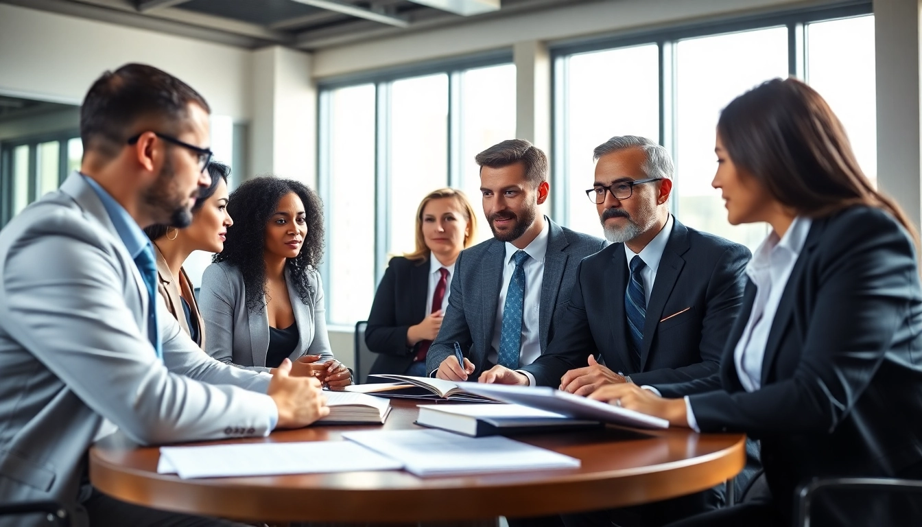 Law consultation at https://www.davidhardawaylaw.com with attorneys planning strategies in a bright office.