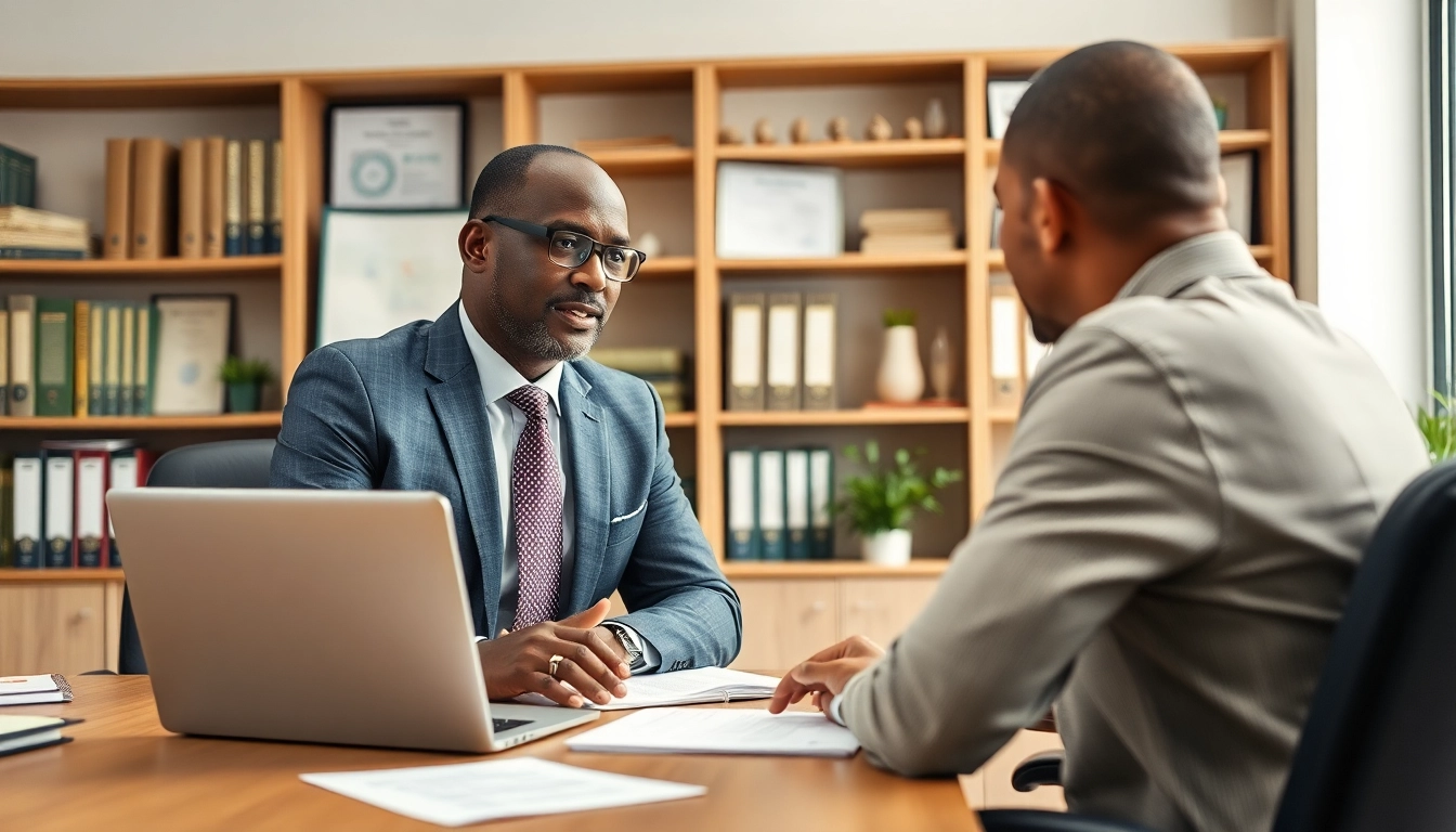 Tax Consultant in Kenya advising a client in a bright office setting