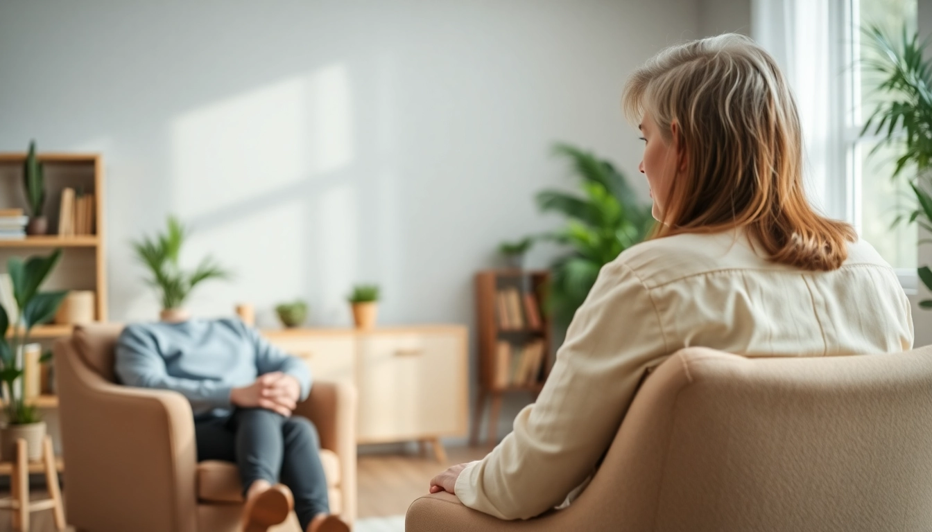 Engaging therapy session with Donna Morgan Counselling in a serene setting.