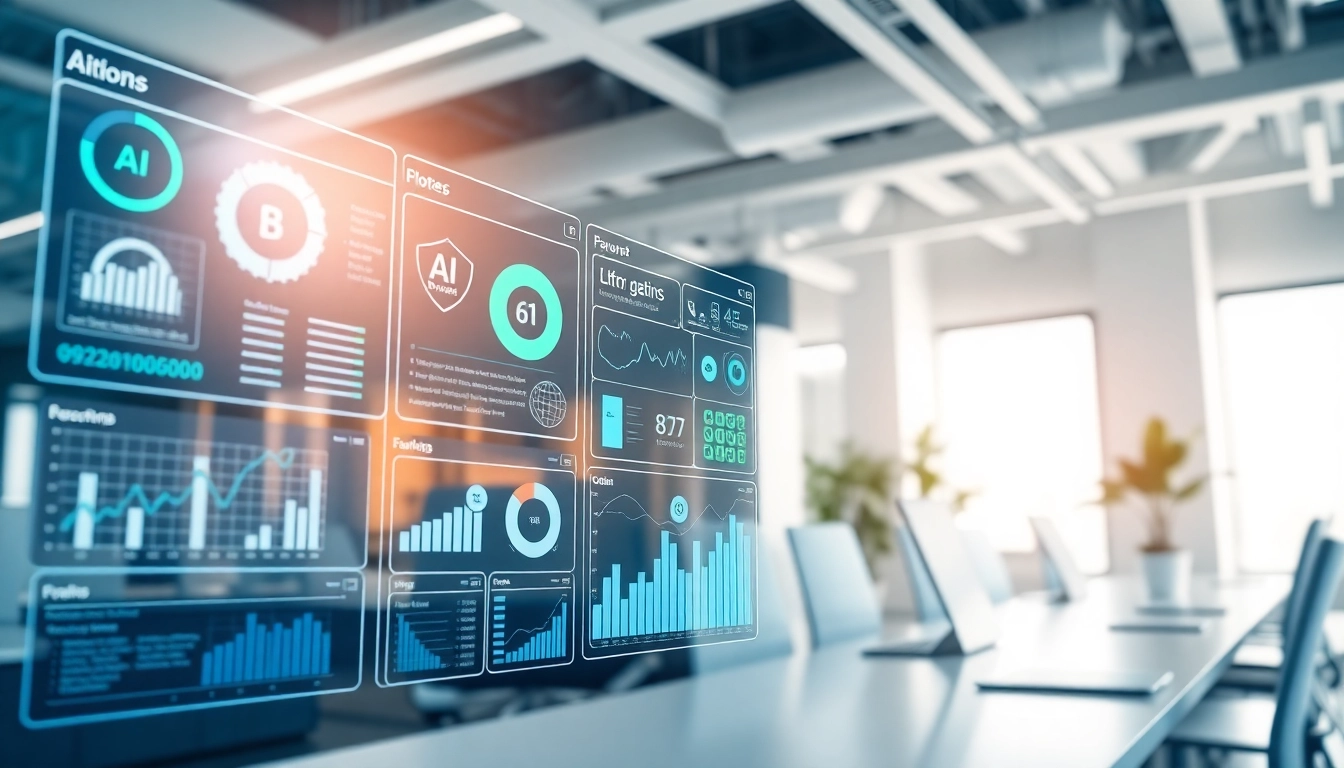 Find the best AI Tools in a modern workspace with sleek digital displays and user-friendly interfaces.
