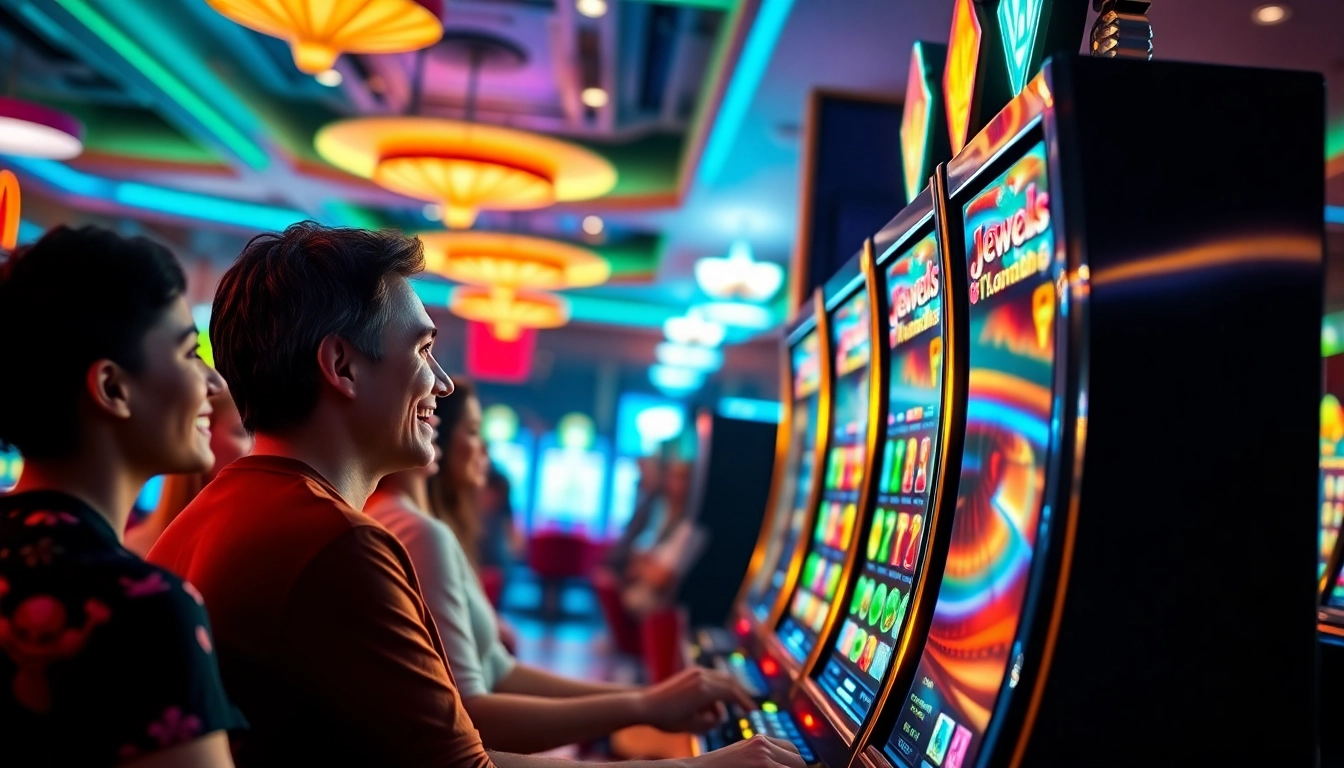Mainkan jewel4d slot dengan suasana kasino yang meriah dan menarik.
