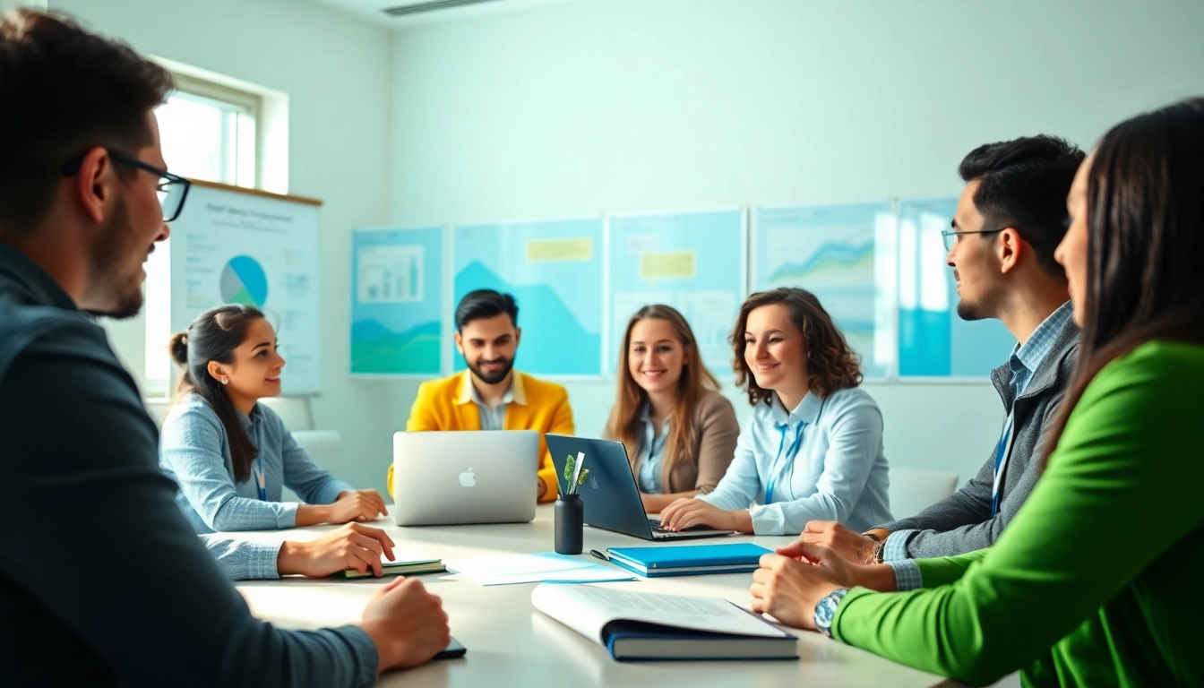 Engaged learners at a training session for project management certifications at https://www.careersprints.com.