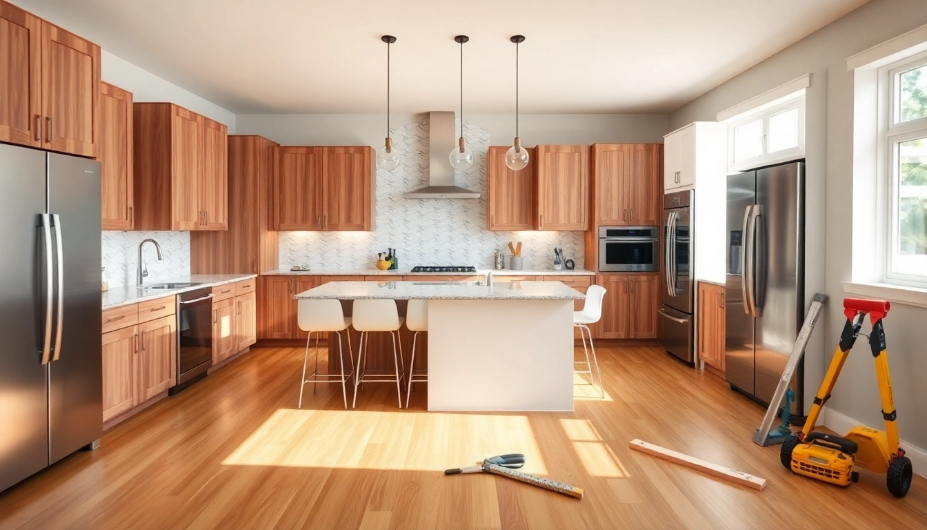 Transform your space with inspiring home renovation in a bright, modern kitchen setting.