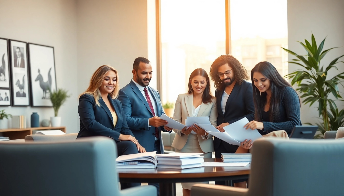 Consulting Atlanta Injury Lawyers in an inviting office environment, showcasing professionalism.