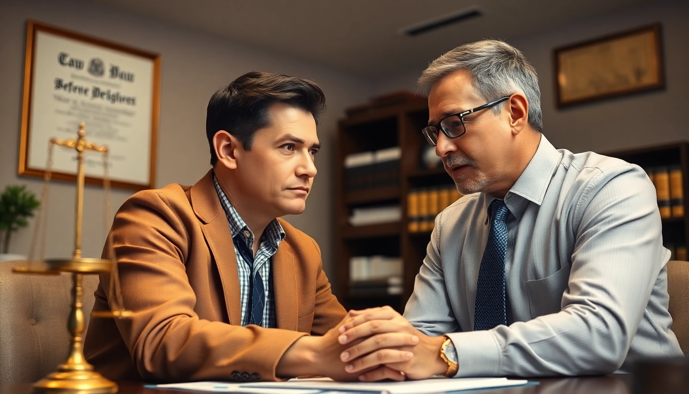 Consultation with an Orlando Personal Injury Lawyer in a professional office setting.
