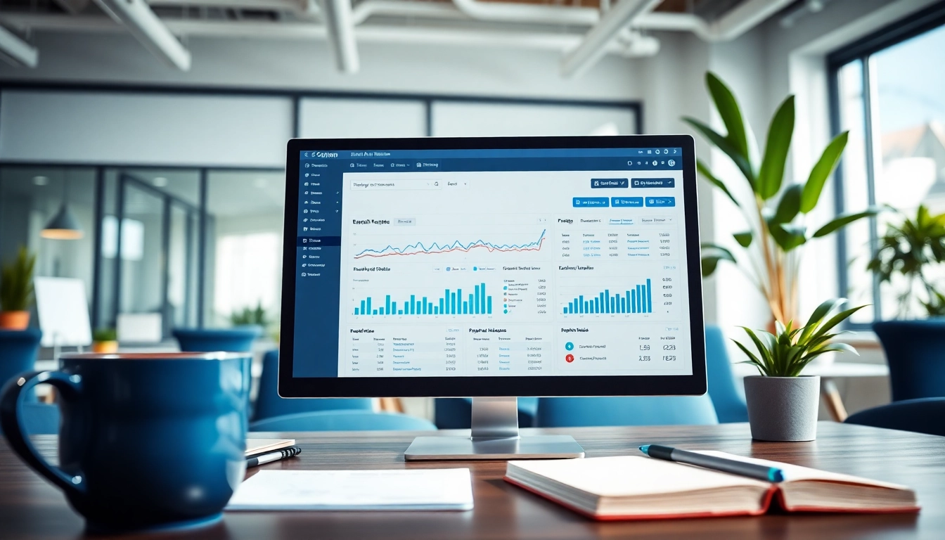 Track your website performance with this SEO Rank Tracker displayed on a sleek desktop.