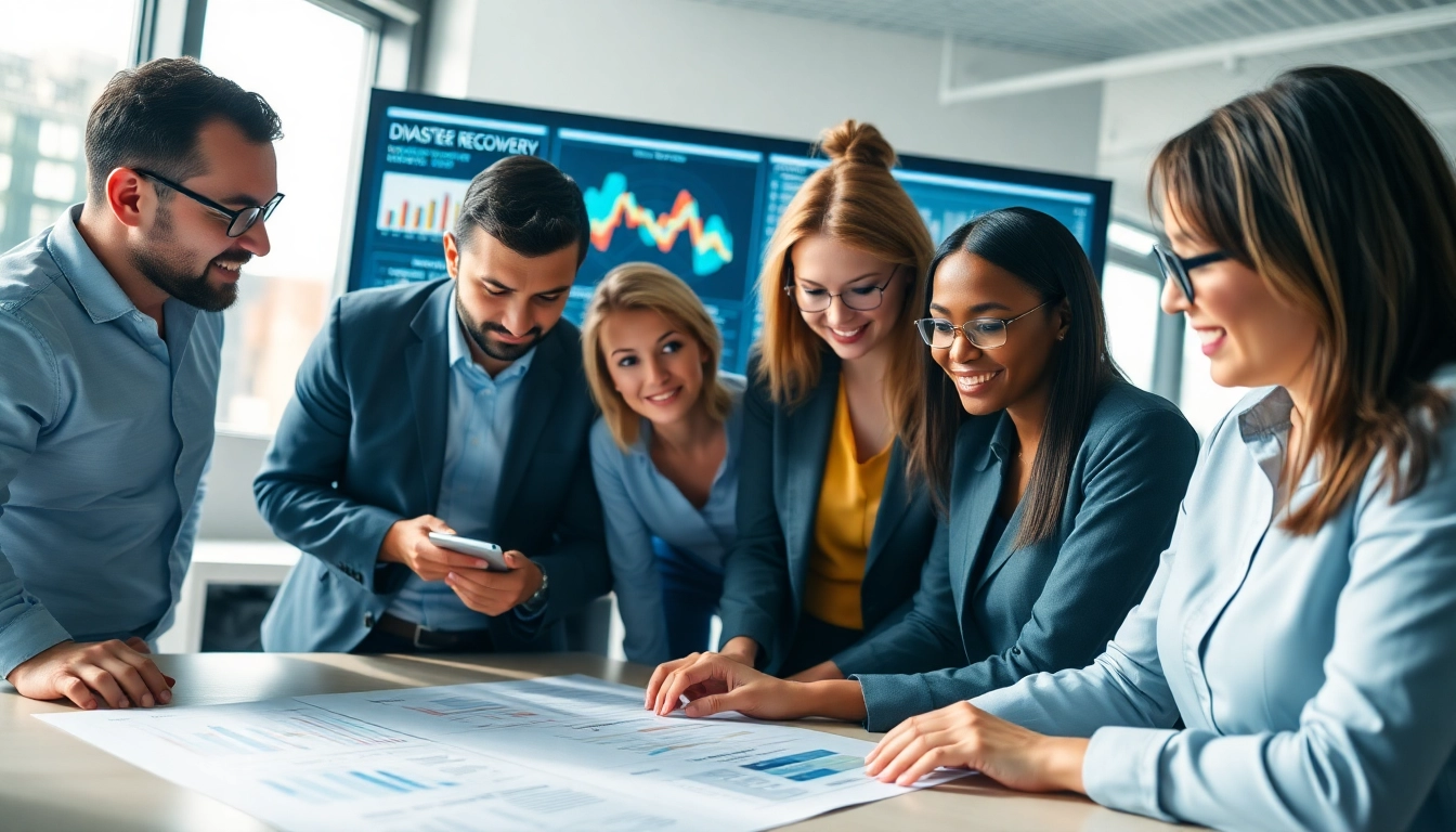 Enhance disaster recovery planning strategies with a collaborative team in a professional environment.