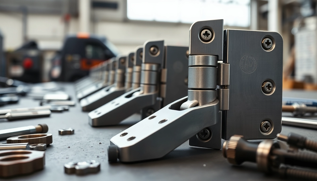 High-quality settings of Door Hinges Manufacturer showcasing refined craftsmanship and tools.