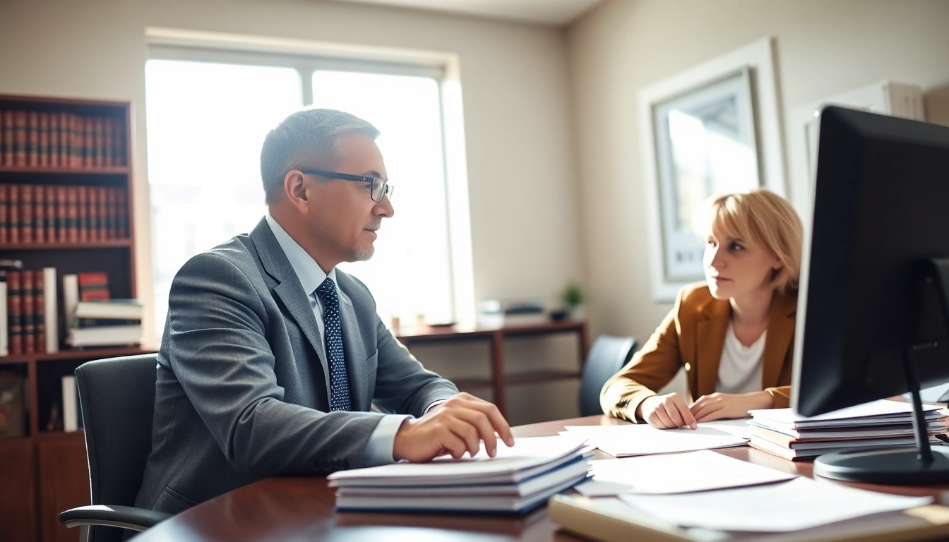 Consultation with a Seattle Social Security Disability Lawyer in a well-lit office setting.