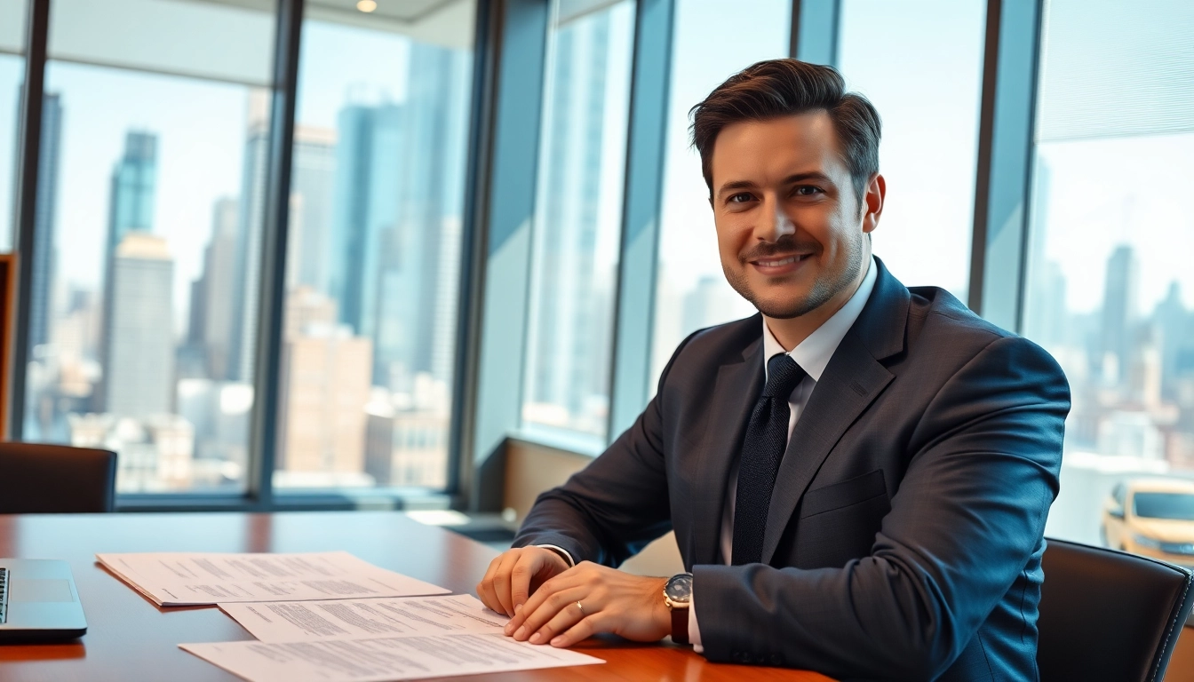 Consulting with a New York City Personal Injury Lawyer in a professional office setting, showcasing trust and expertise.