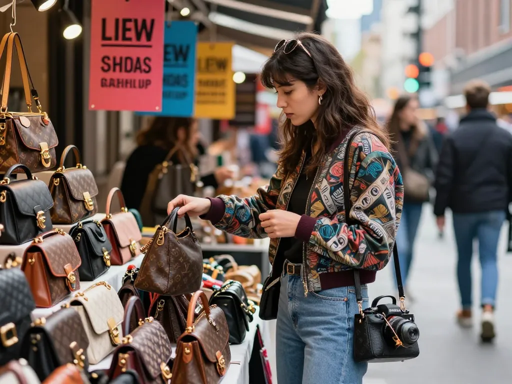 Shop stylish luxury items at a leading 레플리카 사이트 featuring unique urban market styles.