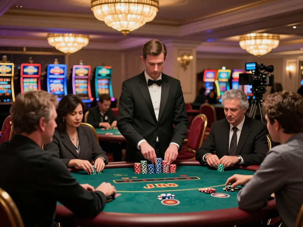 Players enjoying a poker game at J188 casino, highlighting excitement and strategic gameplay.