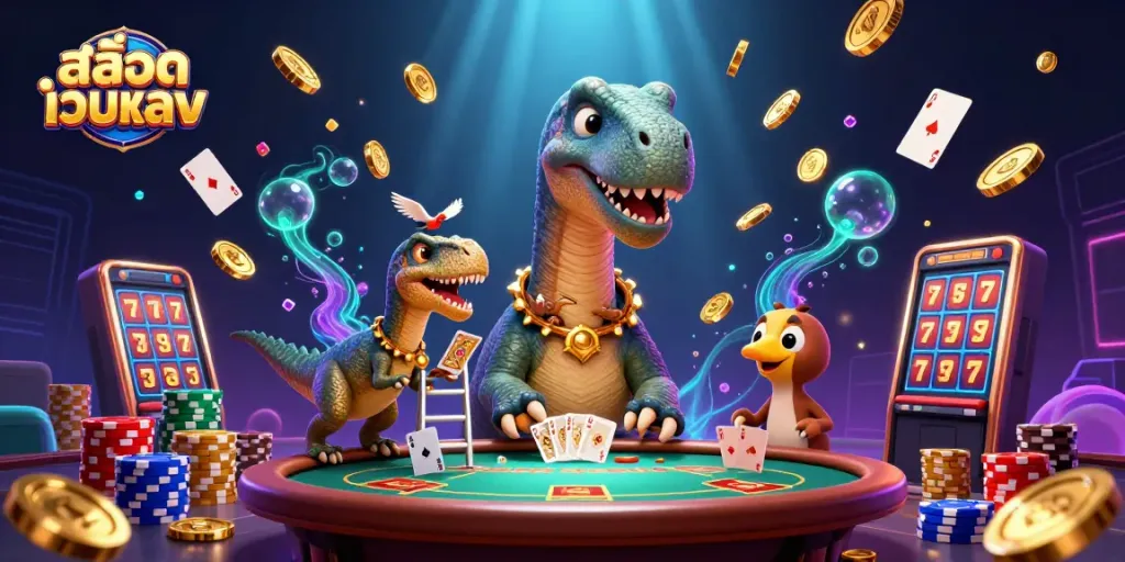 เกมสล็อตออนไลน์ สล็อตเว็บตรง ในภาพประกอบ 3D สวยงามที่เต็มไปด้วยรายละเอียด