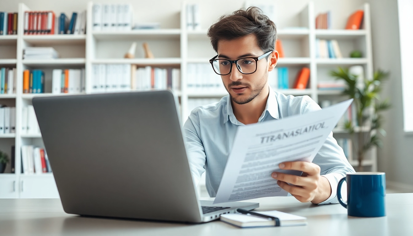 Translate documents efficiently at https://www.elitetranslingo.com with a linguist in a modern office.