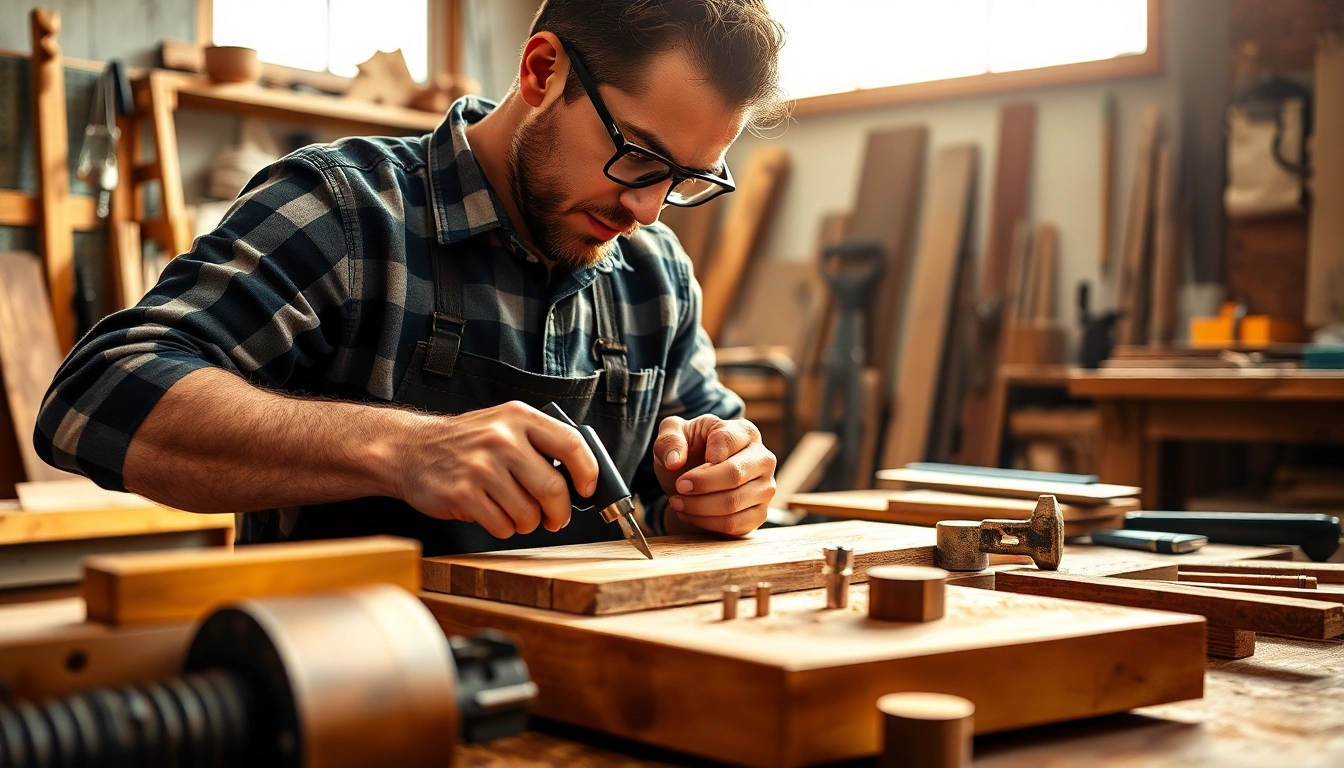 Trouver artisan est facile avec des experts dans un atelier bien éclairé.