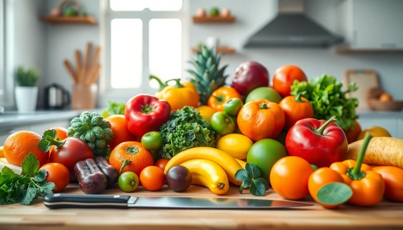 Enhance health and wellness with colorful fruits and vegetables from https://healthyvix.com arranged attractively.