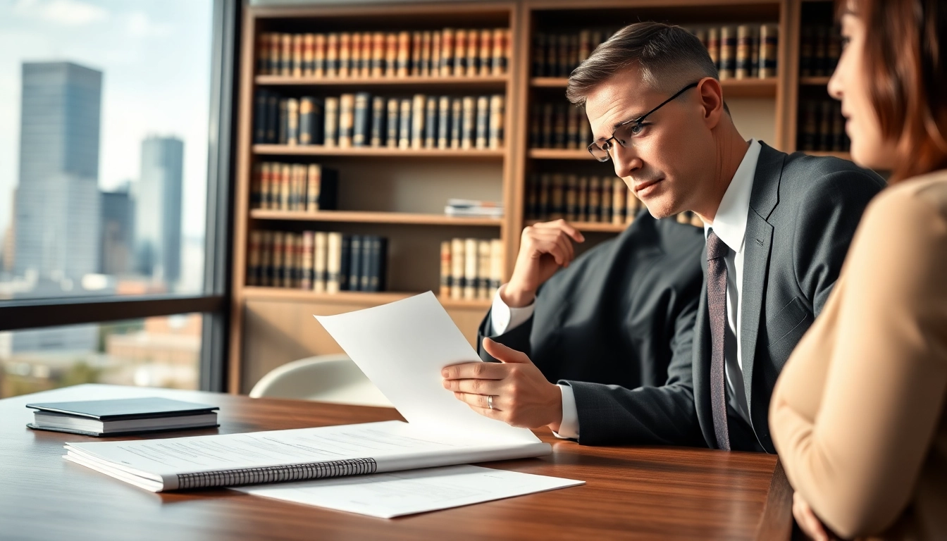 Consultation with a New Hampshire Immigration Lawyer assisting a family in a professional office.