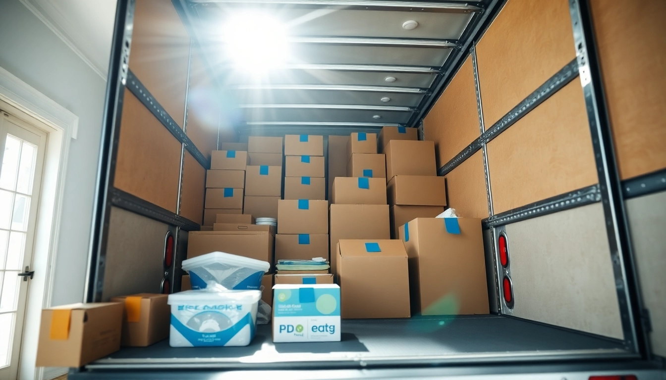Efficient moving and storage atlanta with a professional moving truck packed and ready.