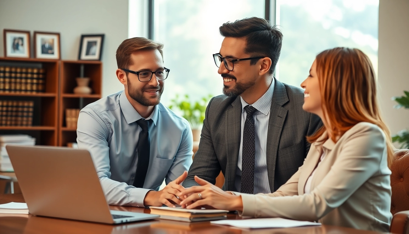 Consulting with a personal injury lawyer at https://www.cohanlegal.com in a professional office setting.