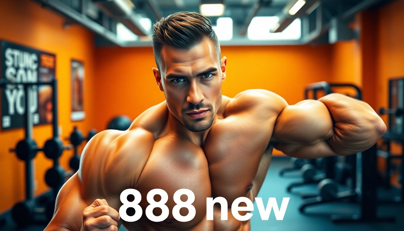 Transform your fitness journey with 888new bodybuilder in action at the gym.