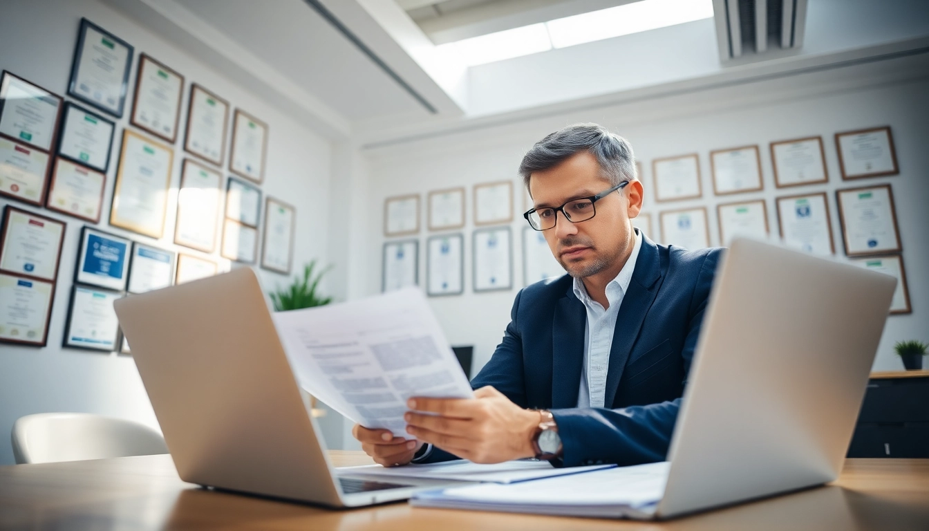 Consultant analyzing documents for FCPA/DCAA/Flowdown/ITAR/EAR compliance in a professional setting.