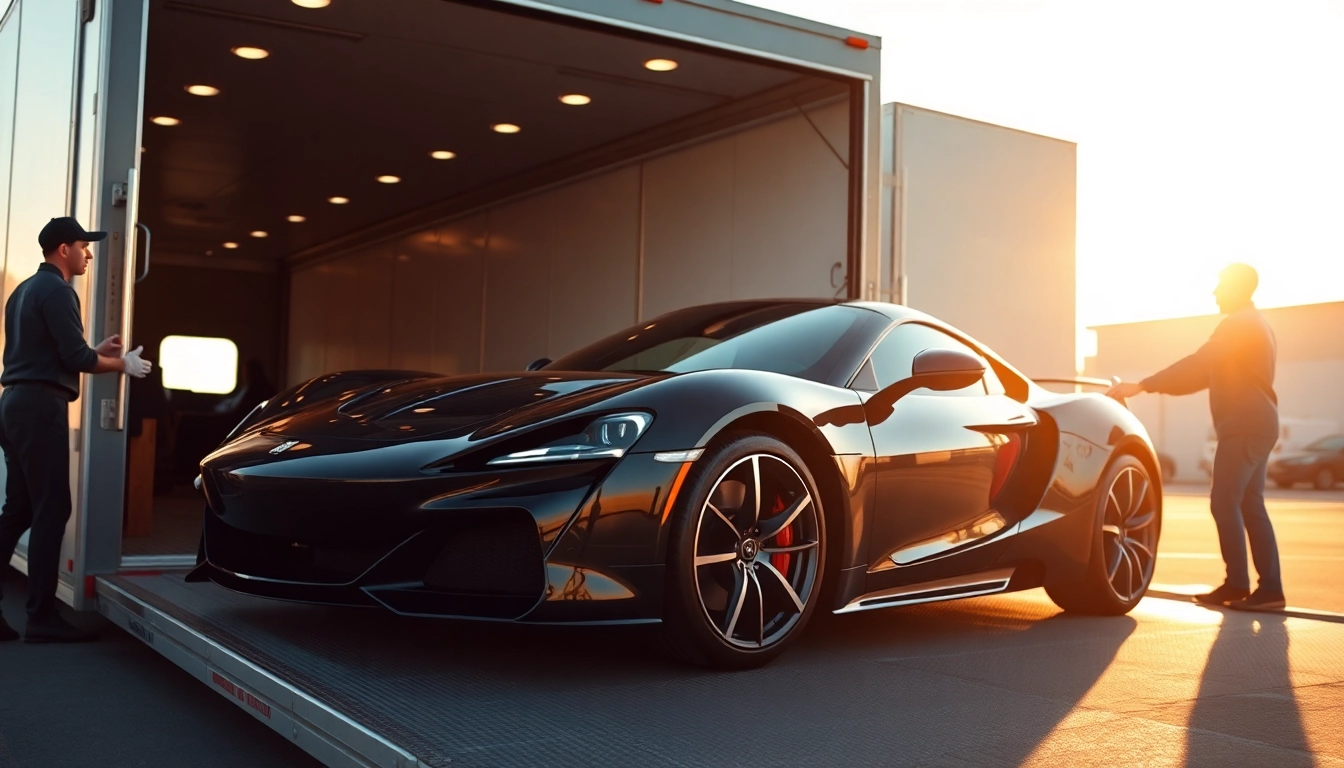Transport luxury car with https://luxuryautocarriers.com showcasing premium protection and care