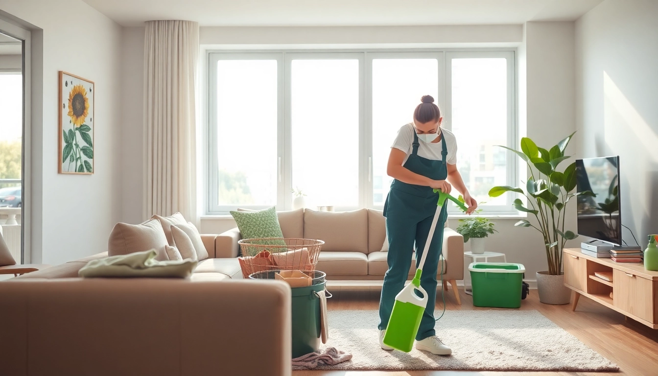 Clean and organized living room space by Eco Clean Ellie's at https://www.ecocleanellies.com, showcasing eco-friendly products in use.