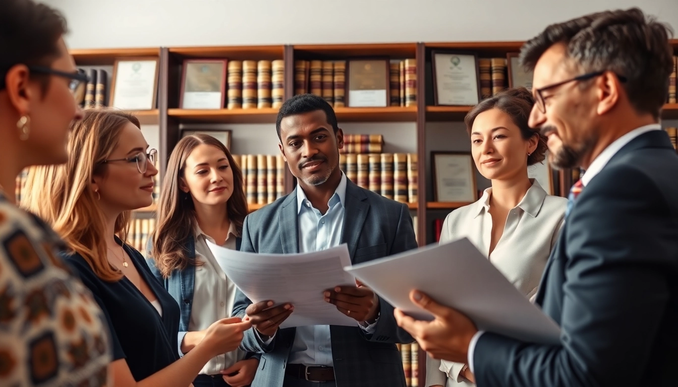 Consultation at https://www.norcrosslawfirm.com showcasing a professional estate planning lawyer and engaged clients.