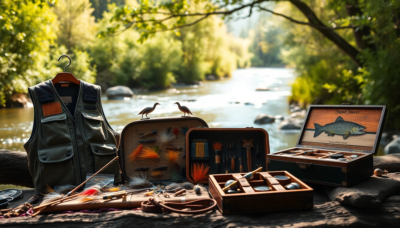 Browse unique fly fishing gifts crafted beautifully with nature's serene backdrop.
