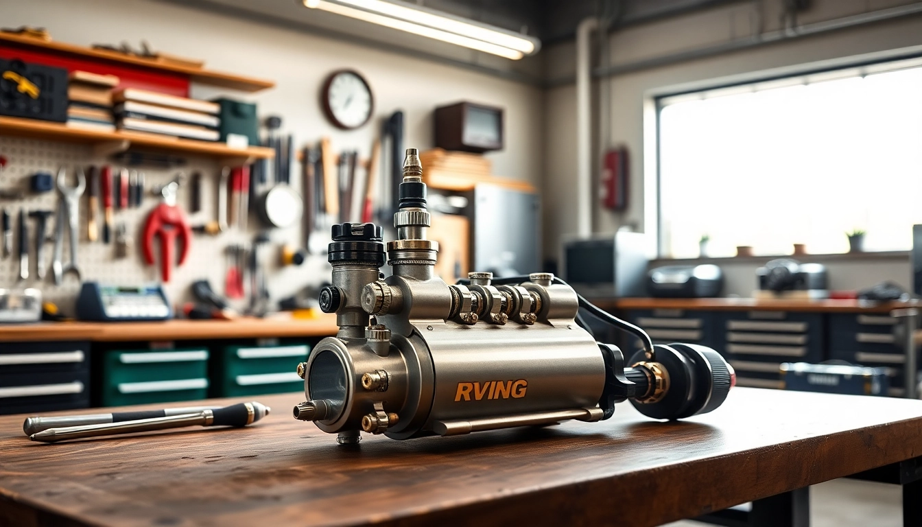 The RVNG G8X S58 Port Injection Kit showcased in a vibrant automotive workshop.