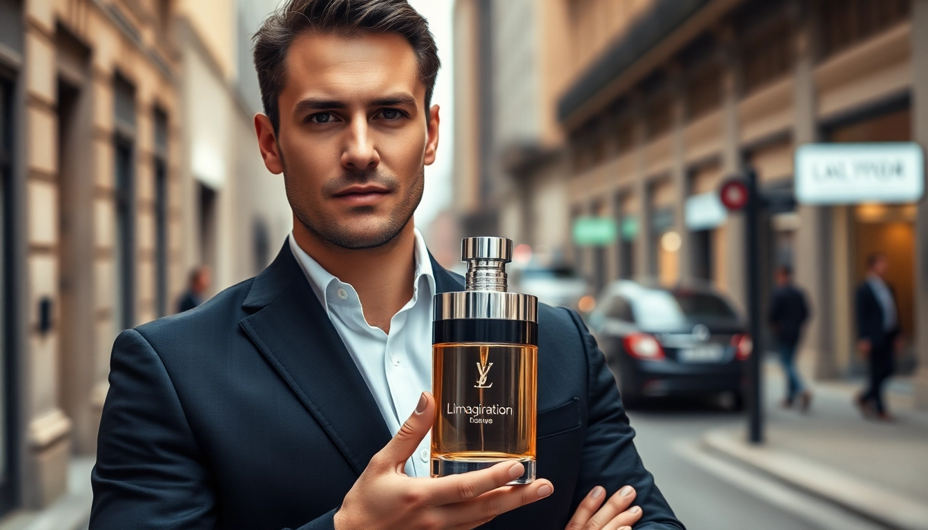 Experience the sophistication of Lv imagination through a confident man showcasing its luxury design.