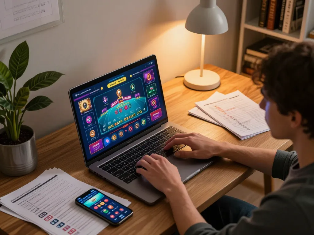 Player engaged in live dealer games at cm88-yu online casino, showcasing a vibrant gaming atmosphere.