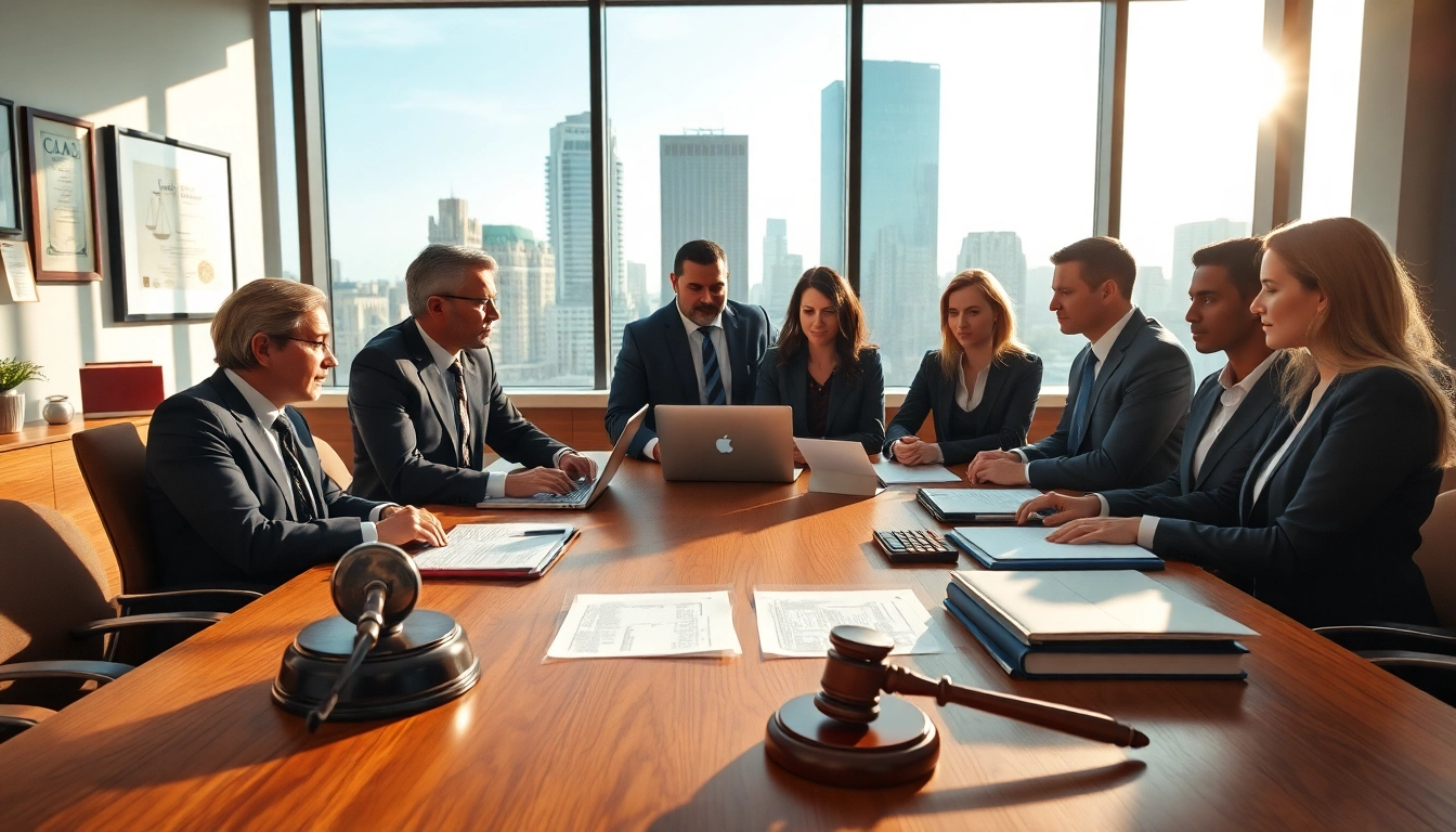 Consultation session at https://www.wcfjustice.com highlighting teamwork among personal injury lawyers.