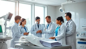 Collaborative medical professionals at https://www.medexdtc.com discussing patient care.