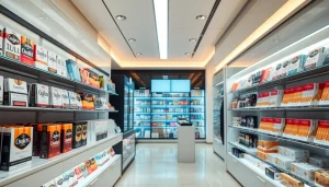 Shop for authentic cigarettes at https://bureenok.com with a vibrant product display.