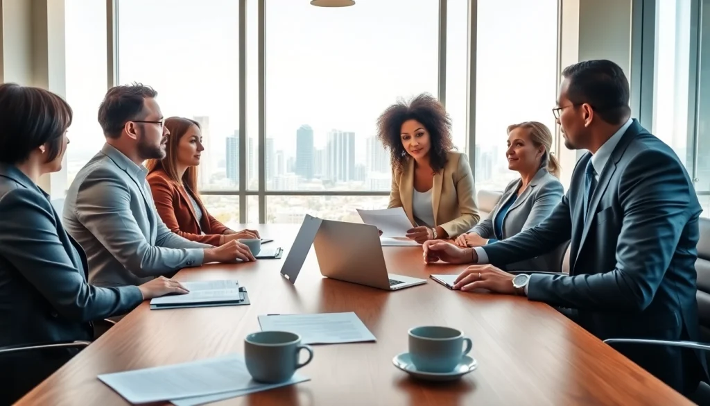 Consultation at https://www.tnlmiami.com showcasing a diverse lawyer-client meeting in Miami.