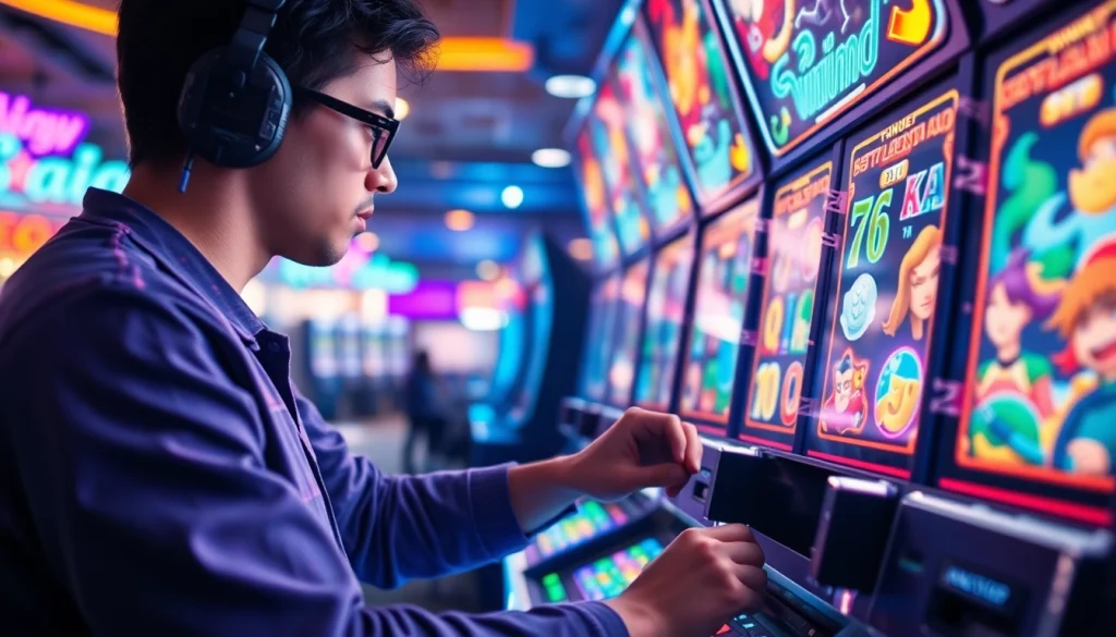 Menggandeng semangat permainan tank4d toto slot yang meriah dan penuh warna dalam suasana arcade.
